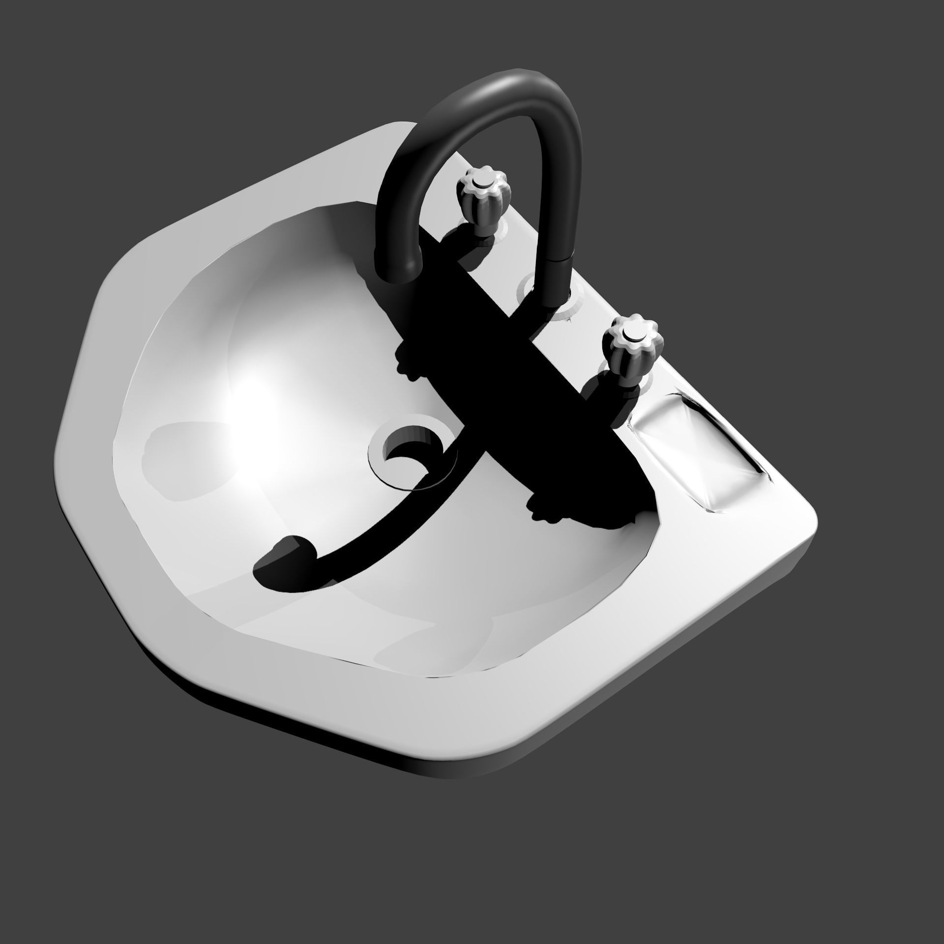 Lavabo sink 3D model_1