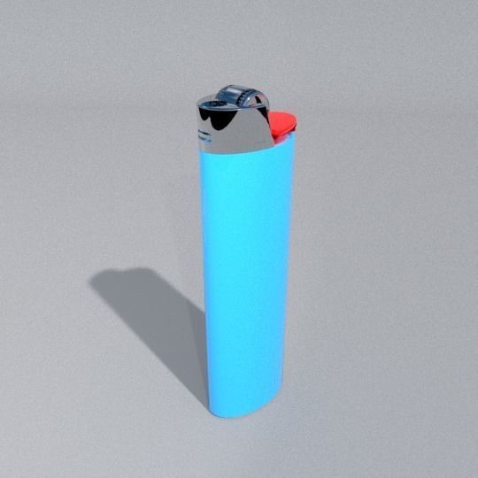 Lighter And Box of Matches 3D model_1