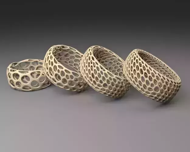 Bracelet - Voronoi Style Free 3D print model