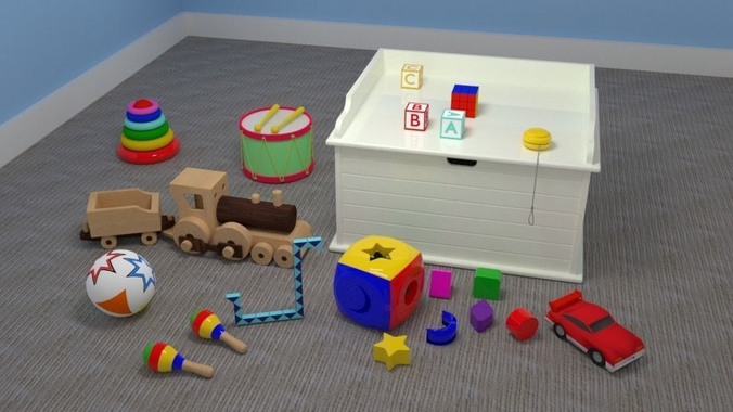 Toybox with Assorted Toys