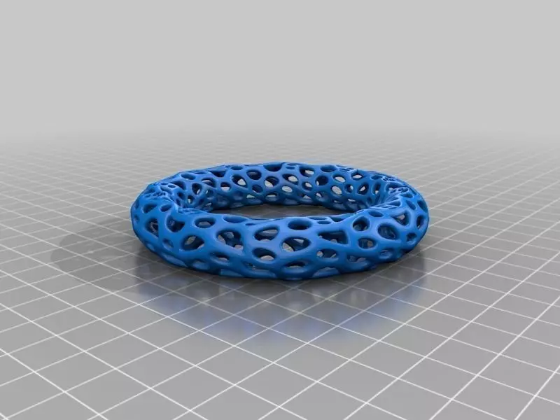 Bracelet Thing 2 - Voronoi Style Free 3D print model_0