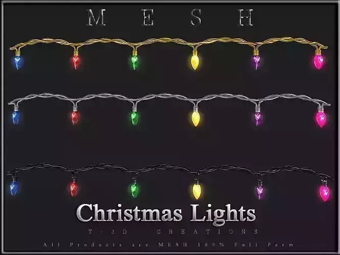Christmas Lights - 6 Colors bulbs