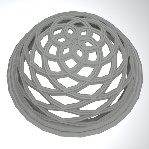 Concrete dome detail decorative traditional Low-poly 3D model