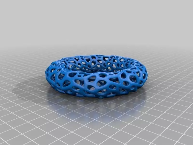 Bracelet Thing 1 - Voronoi Style Free 3D print model_0