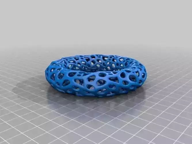 Bracelet Thing 1 - Voronoi Style Free 3D print model