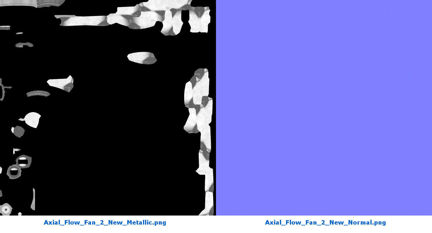 Axial Flow Fan 2 New  Low-poly 3D model_7