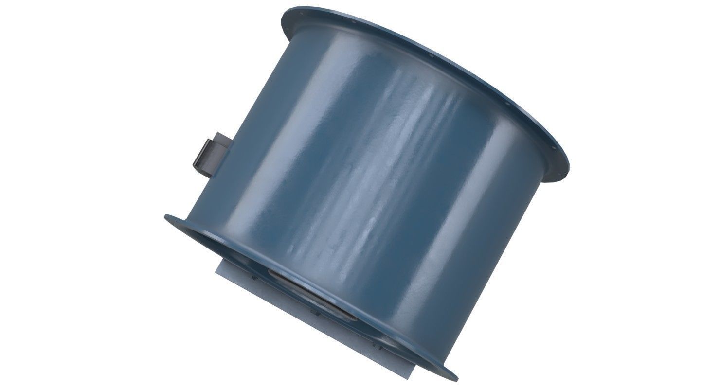 Axial Flow Fan 2 New  Low-poly 3D model_2