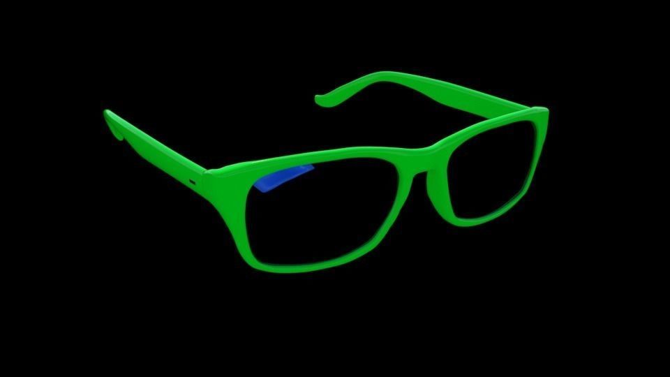 Sunglasses glow in glasses 3D model_1