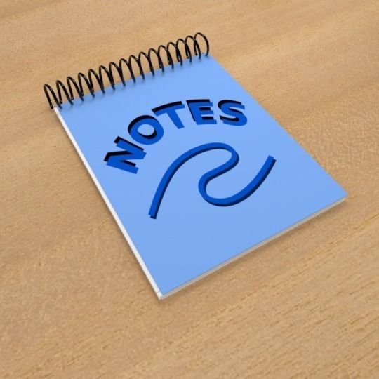 Animated Writing Pad 3D model