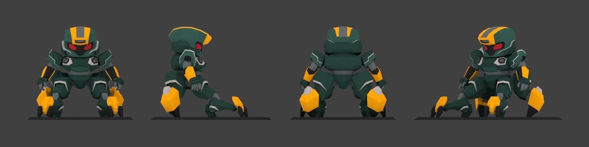 Super Mecha 15 - Ydzurk of Code Name YU88Z - 3D Print Ready 3D print model_0