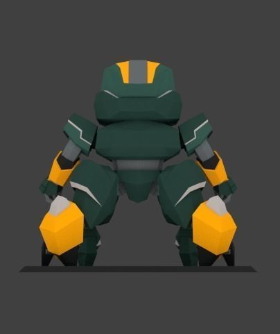 Super Mecha 15 - Ydzurk of Code Name YU88Z - 3D Print Ready 3D print model_3