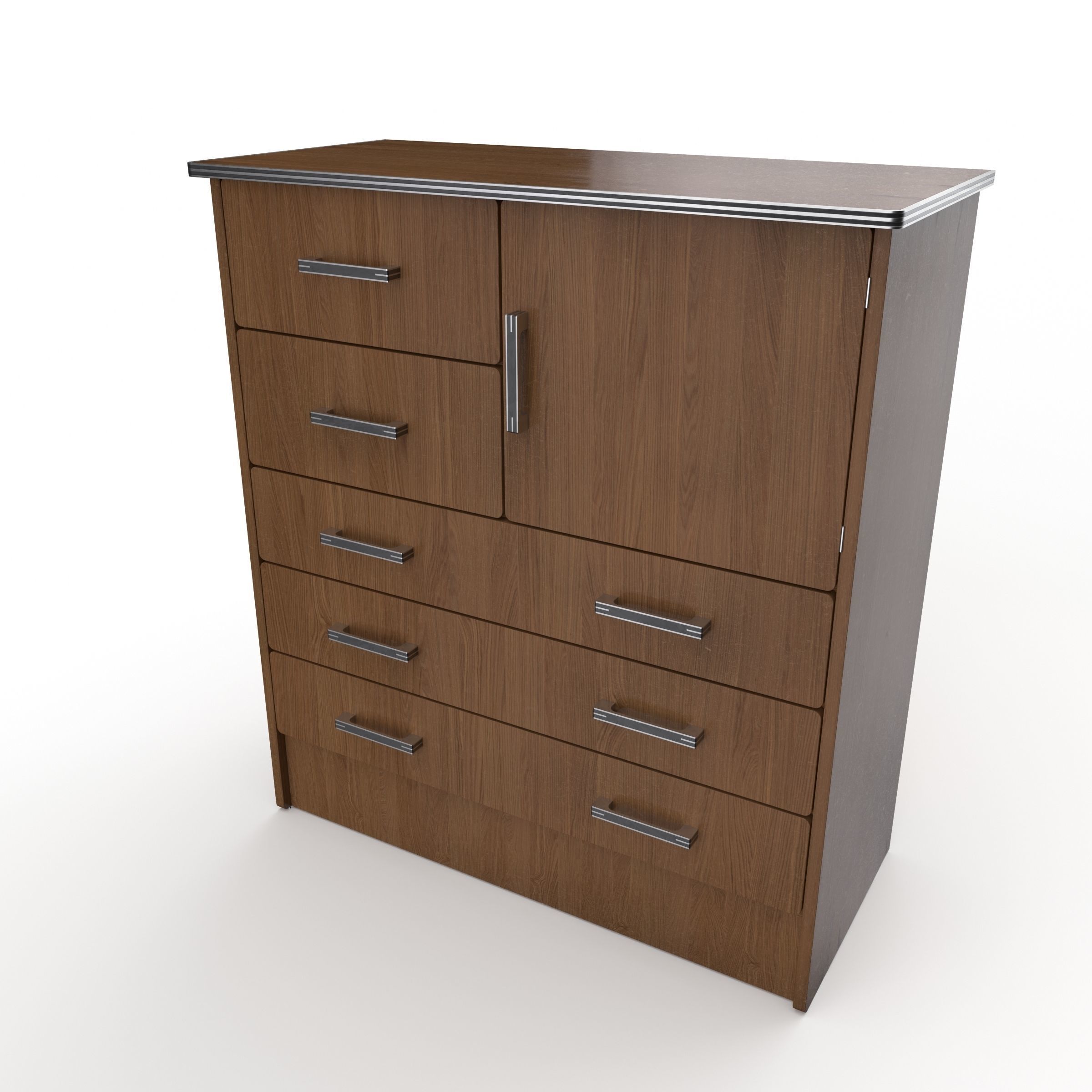 commode 18 Low-poly 3D model_0