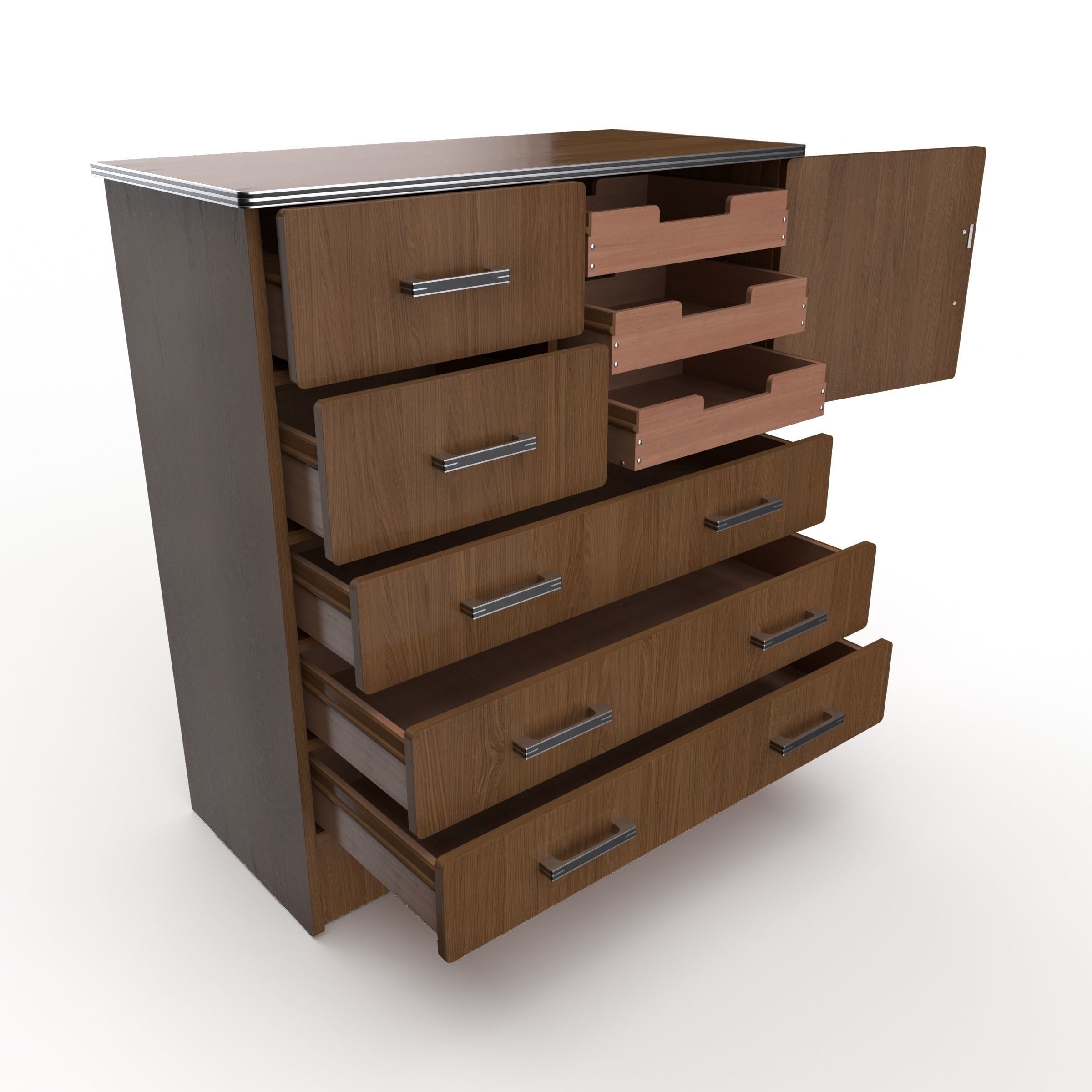 commode 18 Low-poly 3D model_2