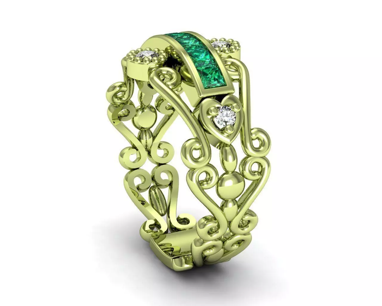 complex ring Free 3D print model