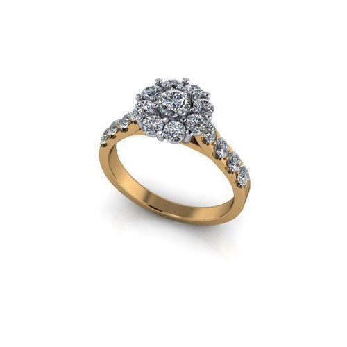 round diamond ring Free 3D print model