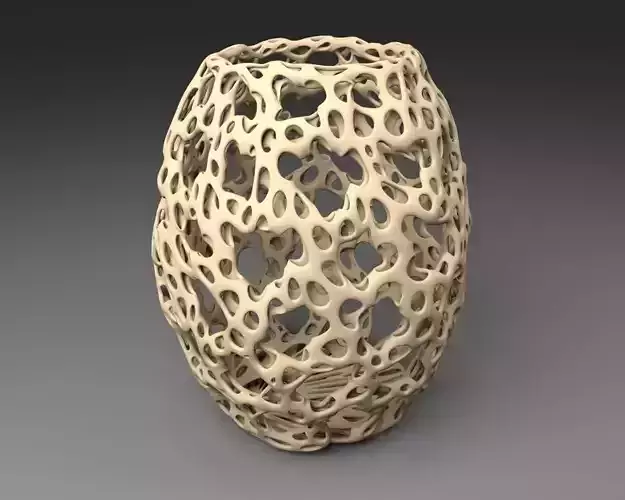 Eggoid Vase - Voronoi Style