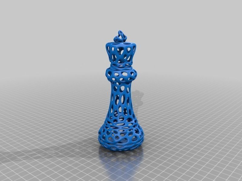 Chess Set - Voronoi Style Free 3D print model_8