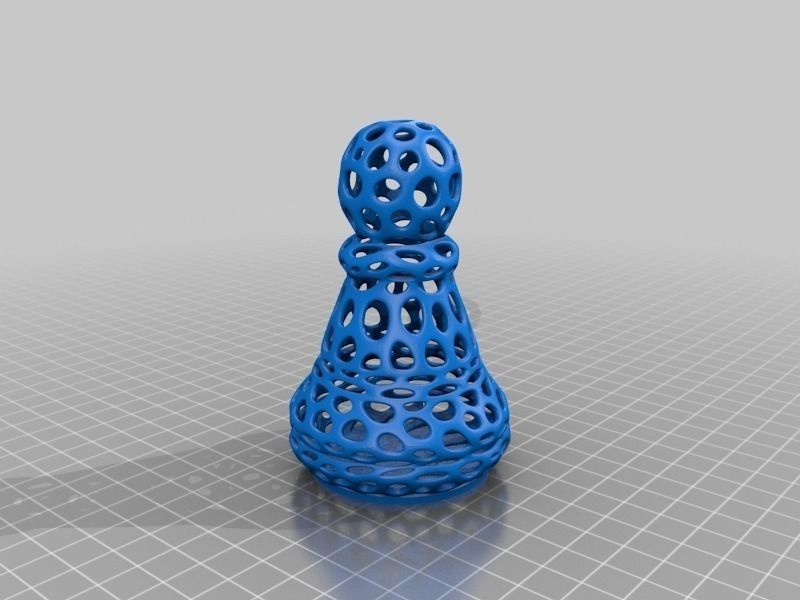 Chess Set - Voronoi Style Free 3D print model_6