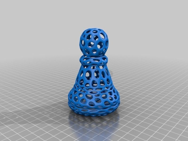 Chess Set - Voronoi Style Free 3D print model_7