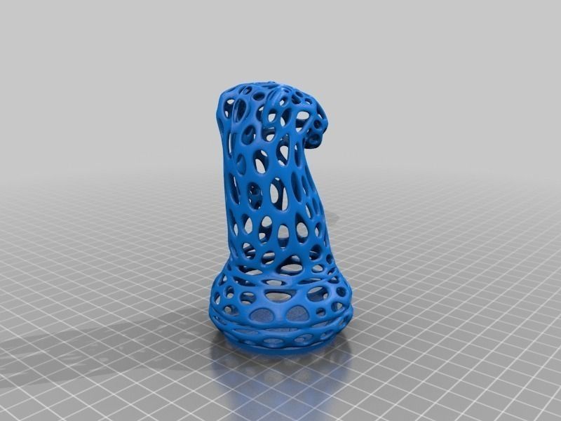Chess Set - Voronoi Style Free 3D print model_2