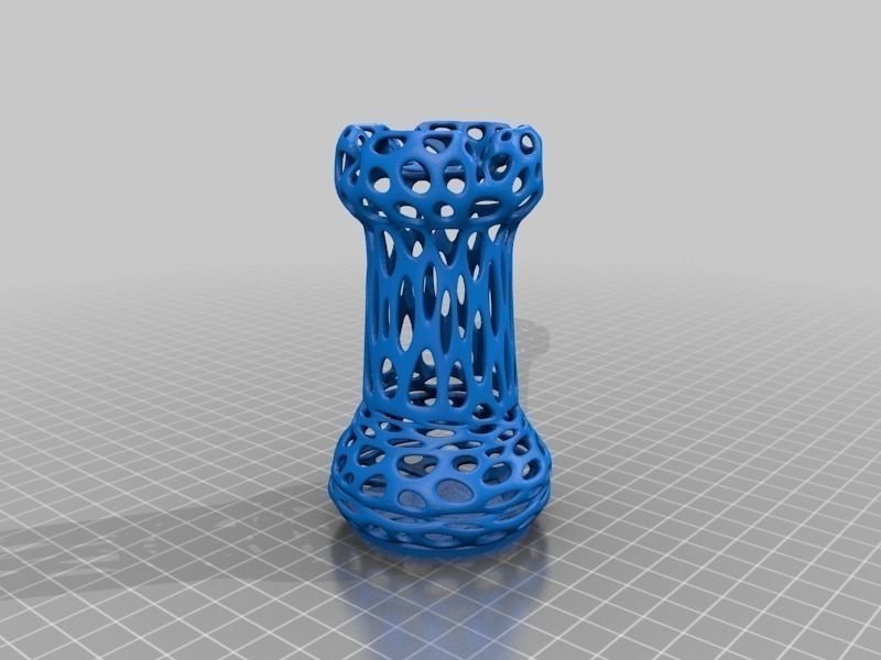 Chess Set - Voronoi Style Free 3D print model_1