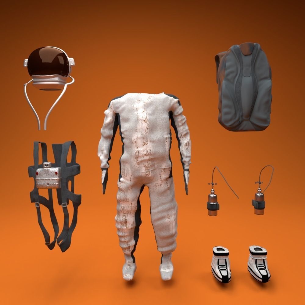 Astronaut rcharacter 3D model_3