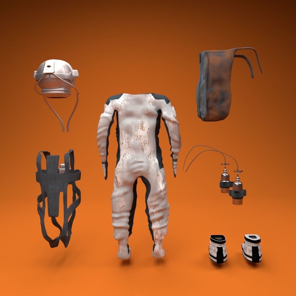 Astronaut rcharacter 3D model_4