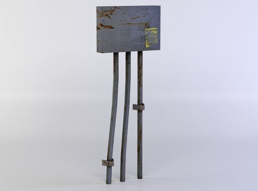 Electrical box 3D model_2