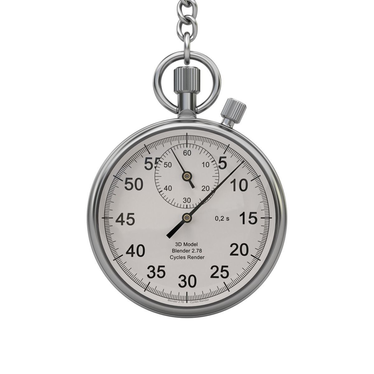 Stop Watch 3D model_0