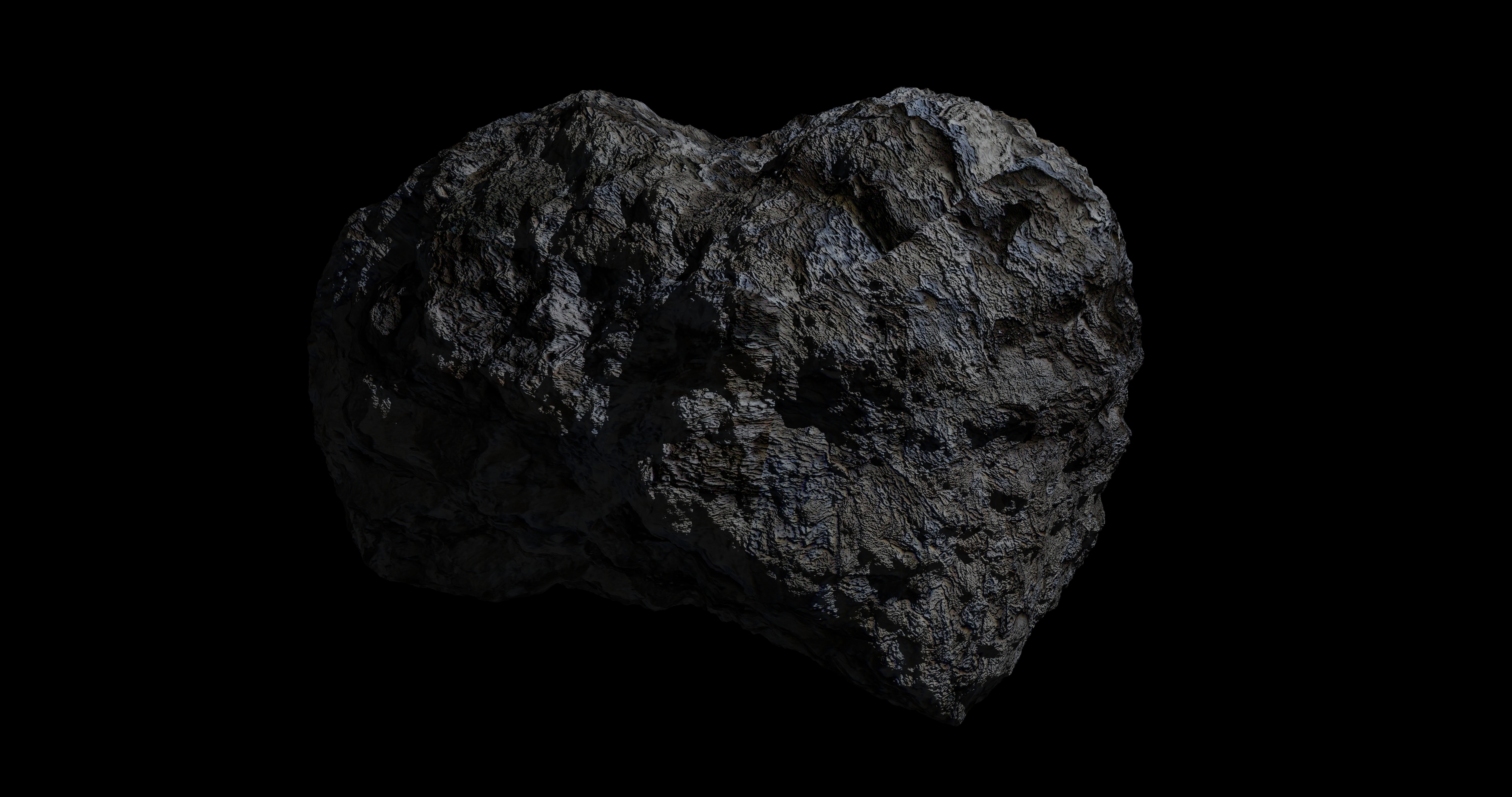 Fantasy Asteroid 3D model_1