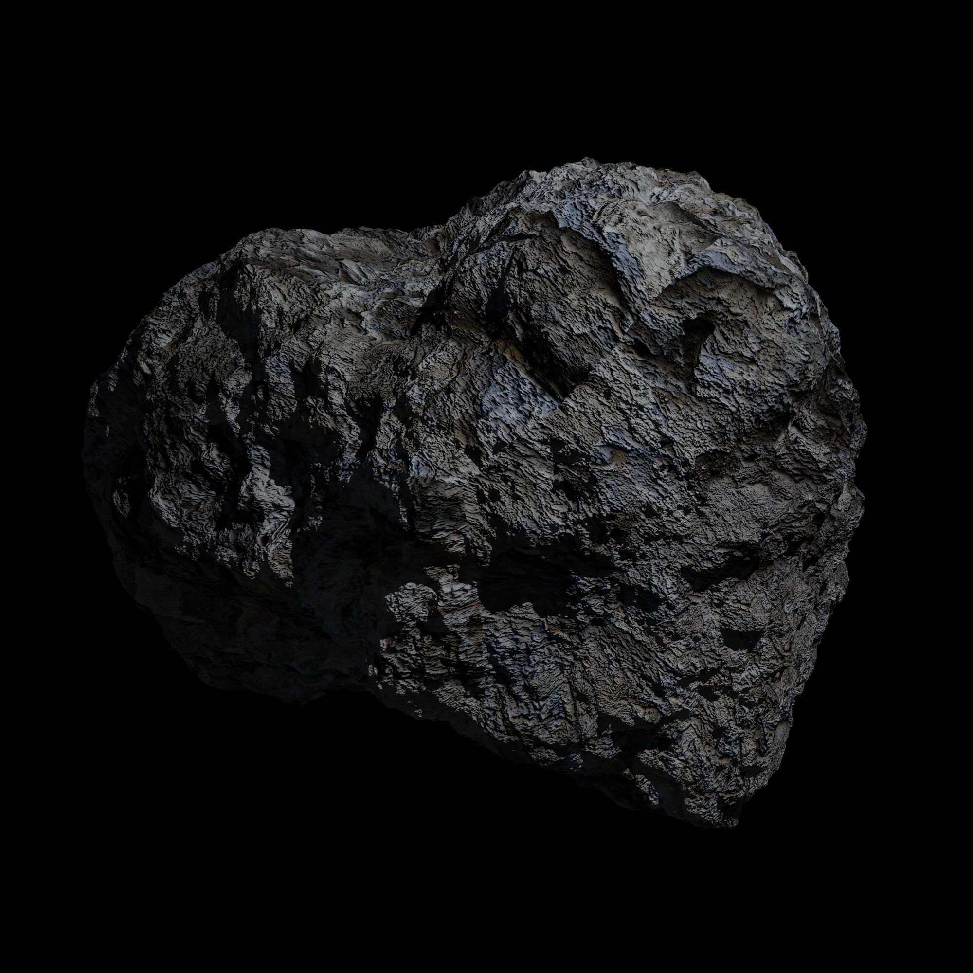 Fantasy Asteroid 3D model_2