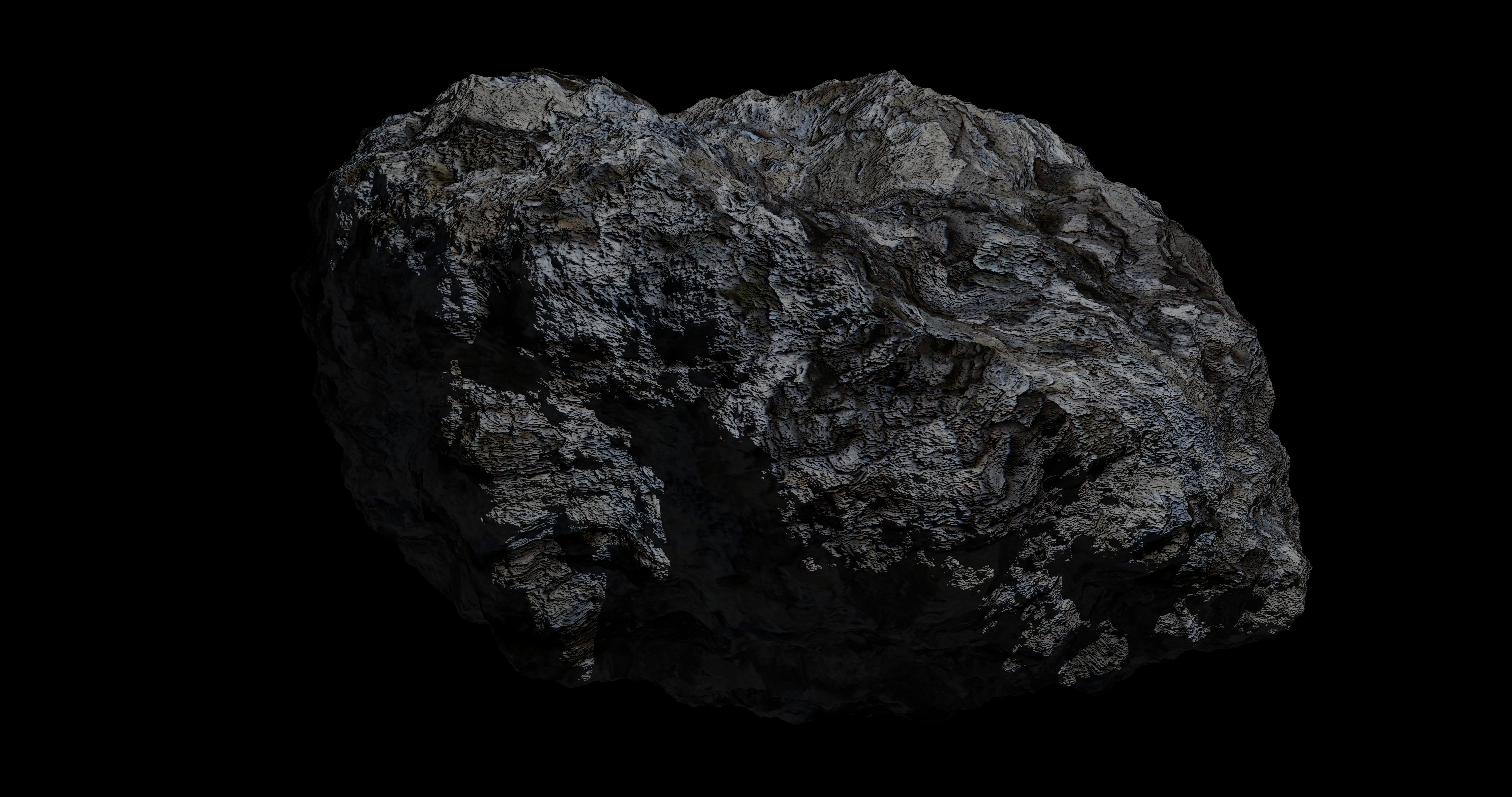 Fantasy Asteroid 3D model_0