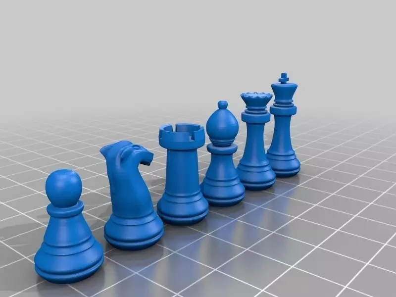 Chess Set as STL Free 3D print model_0