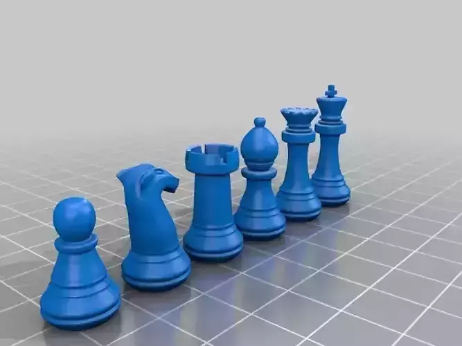 Chess Set as STL Free 3D print model