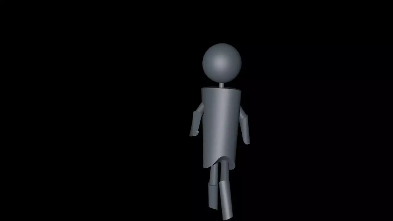 stickman Walk 3D model_0