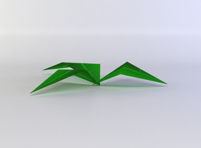 Plant pair of origami cranes