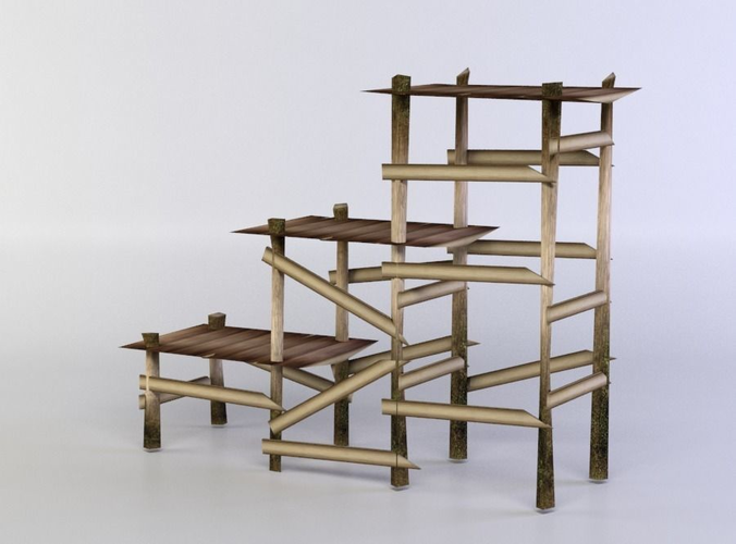 Three steps small platform