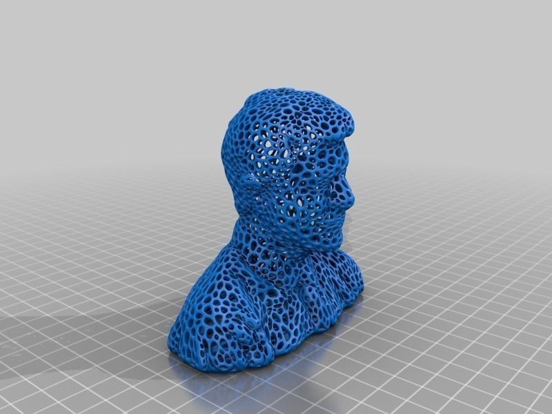 The head of Stephen Colbert - Voronoi Style Free 3D print model_5
