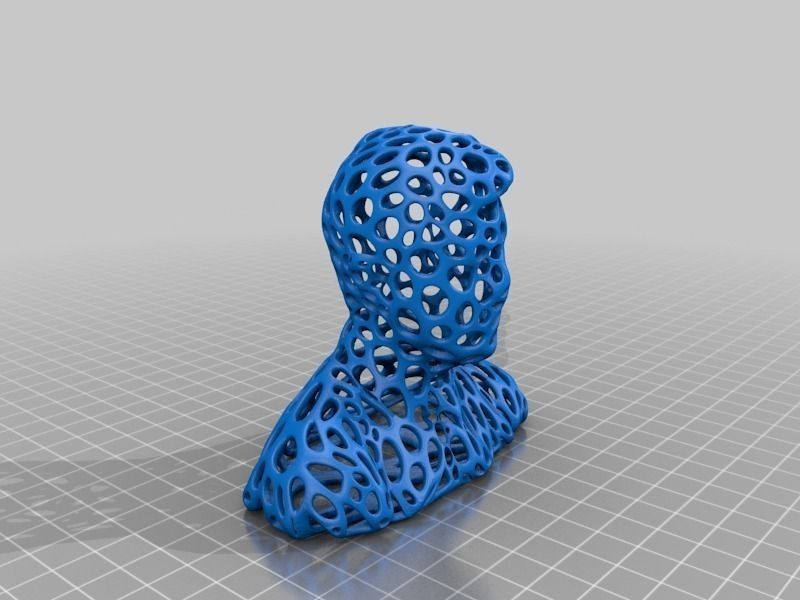 The head of Stephen Colbert - Voronoi Style Free 3D print model_2