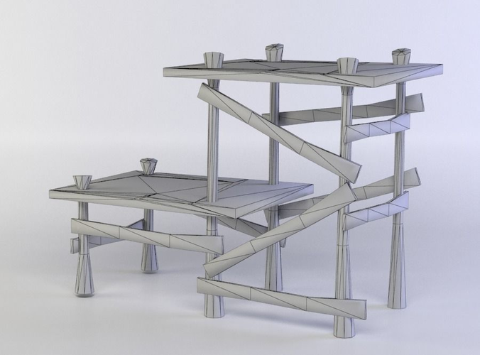 Two steps small platform