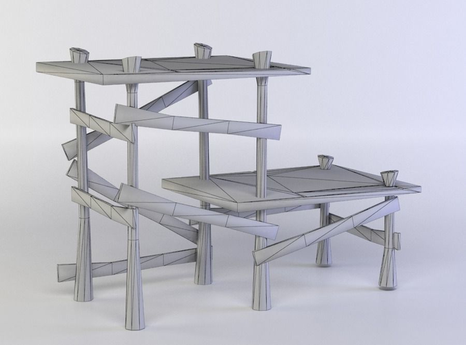 Two steps small platform