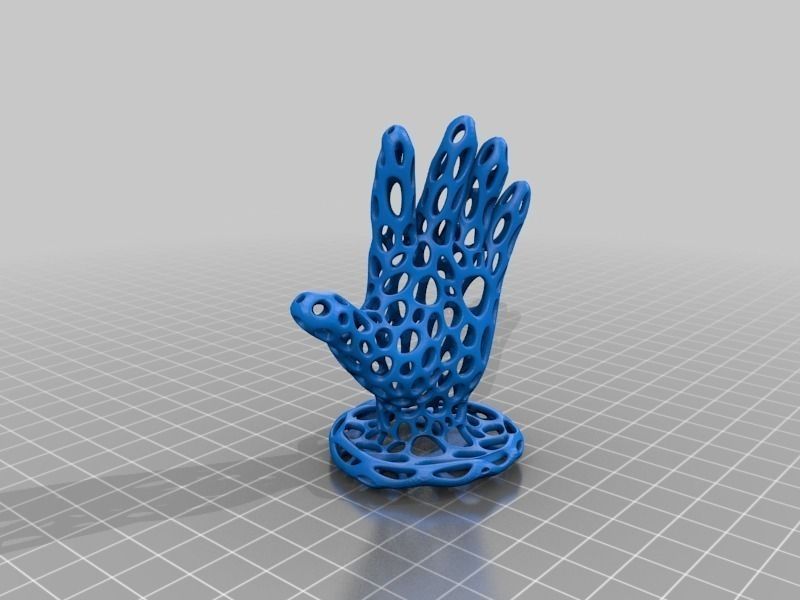 Jewelry Hand - Voronoi Style Free 3D print model_1