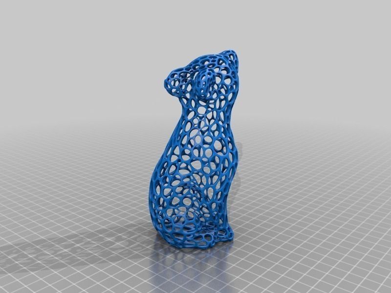 Yosemite the Bear - Voronoi Style Free 3D print model_1