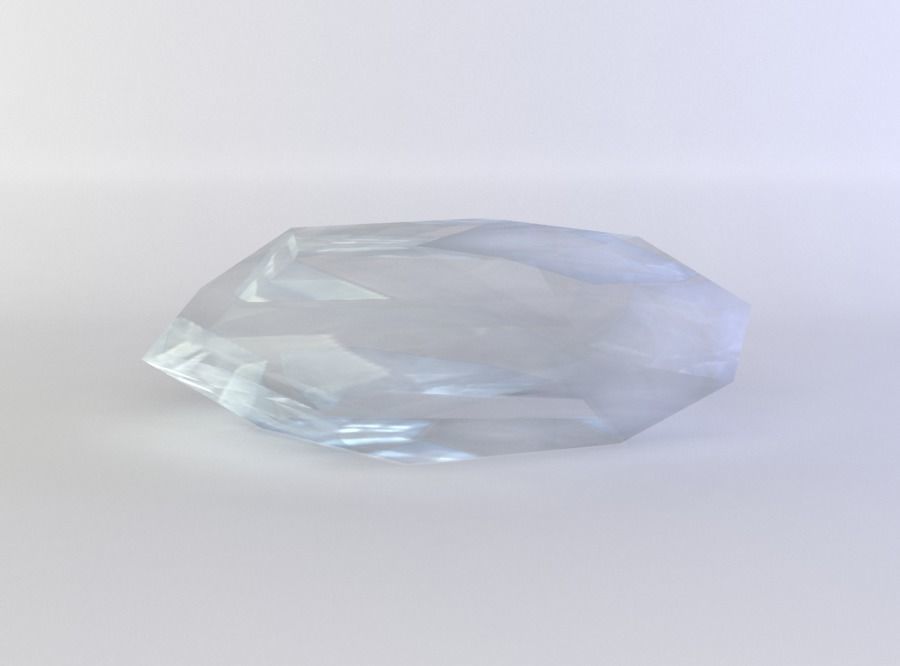 Diamond Low-poly 3D model_1