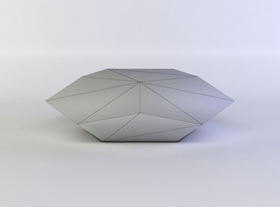 Diamond Low-poly 3D model_3