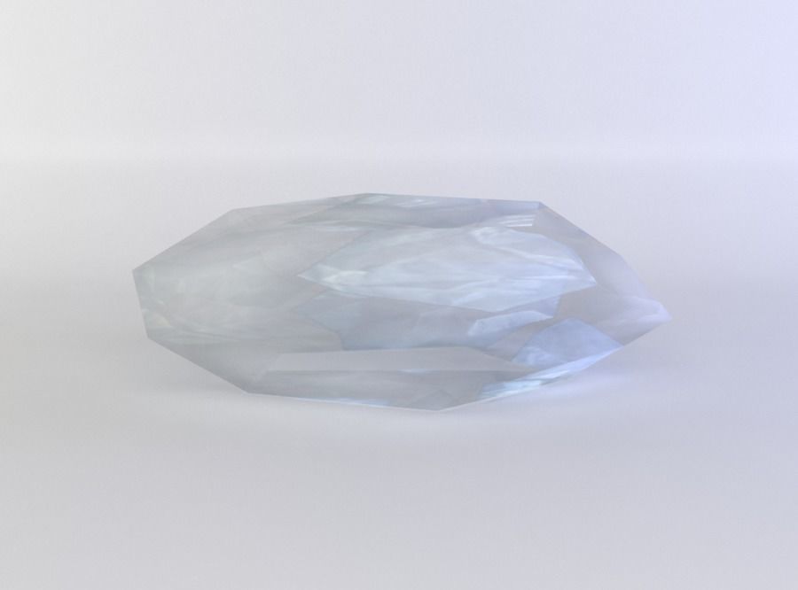 Diamond Low-poly 3D model_2