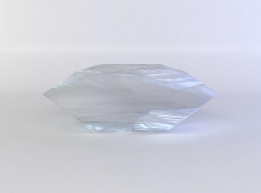 Diamond Low-poly 3D model_0