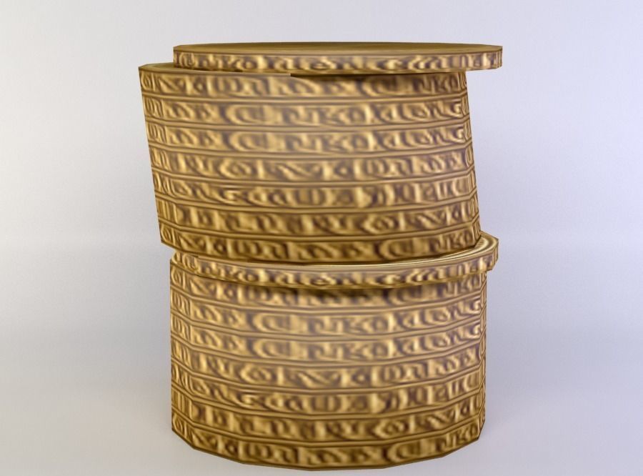 3D model Coin stack VR / AR / low-poly | CGTrader