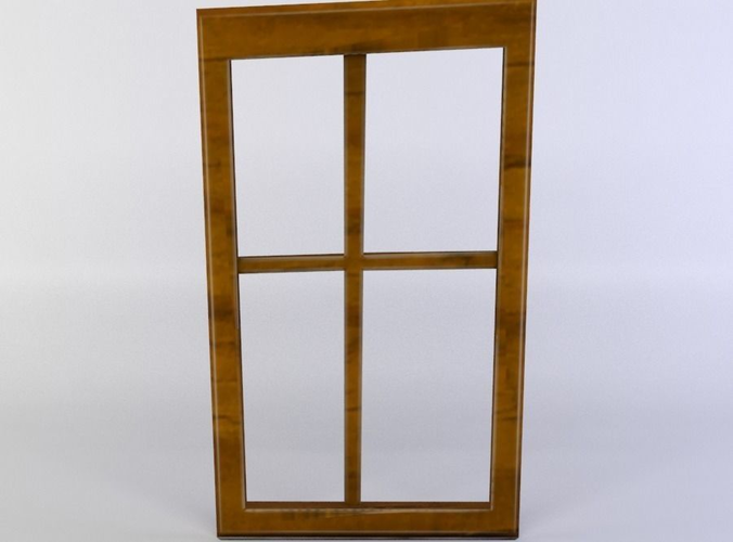 Window frame Low-poly 3D model