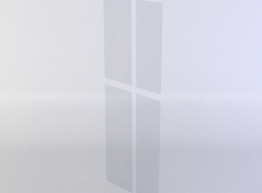 Window glass Low-poly 3D model_2